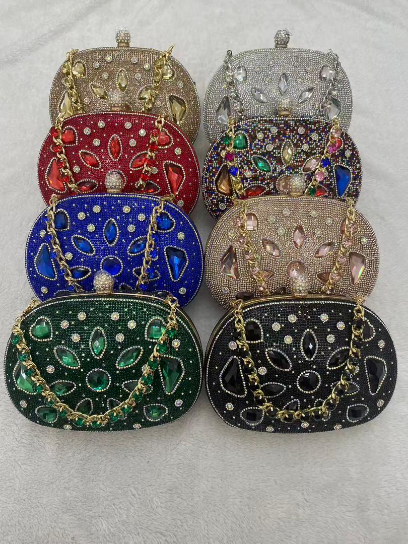 Crystal evening clutch bags