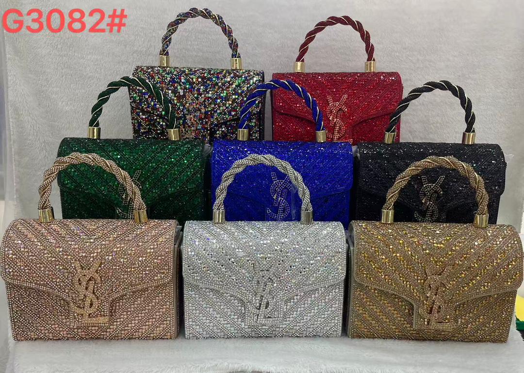 Crystal top-handle evening bags